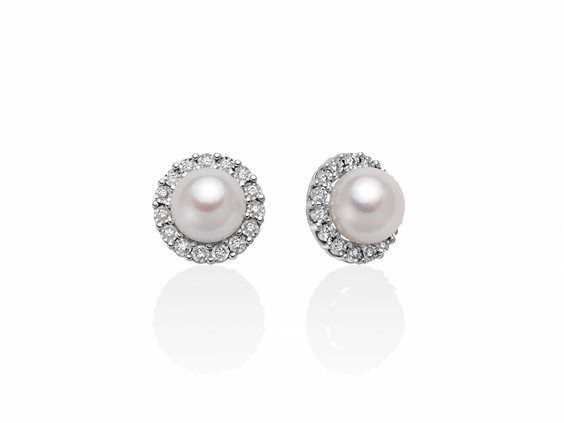 Orecchini Miluna Donna ORECCHINI DI PERLE in Oro bianco Perla PER2382 - PER2382